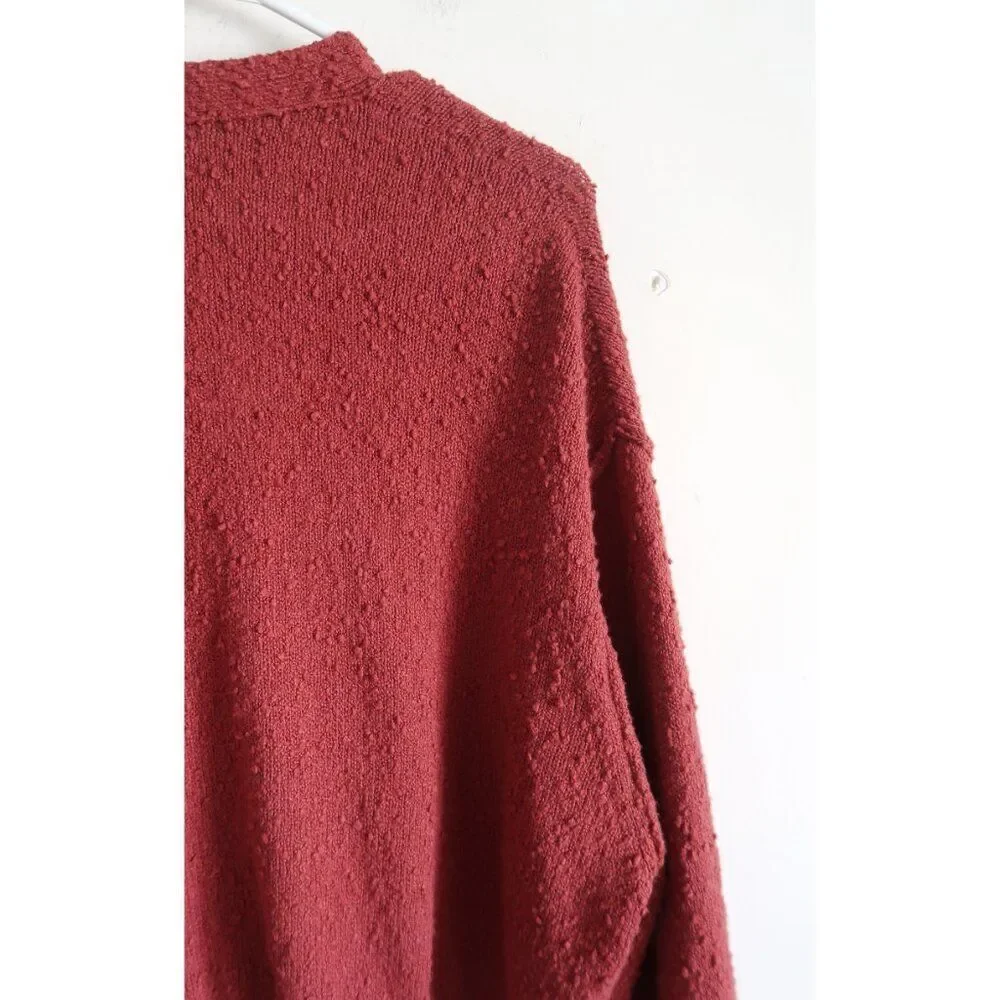 Free People Burgundy Cardigan - Size XS